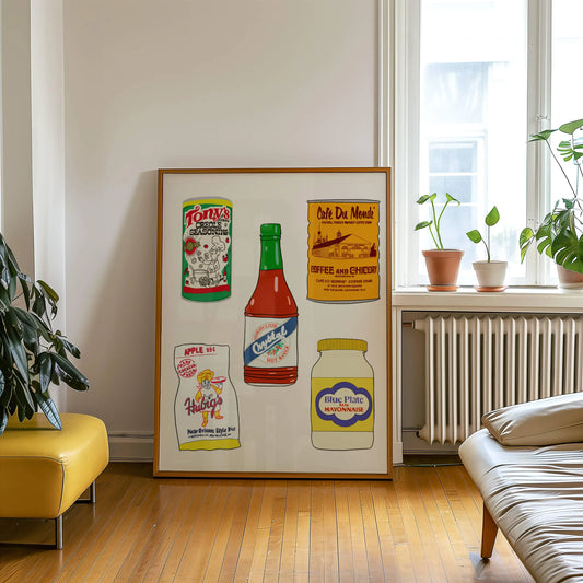 Louisiana Food Brands Print