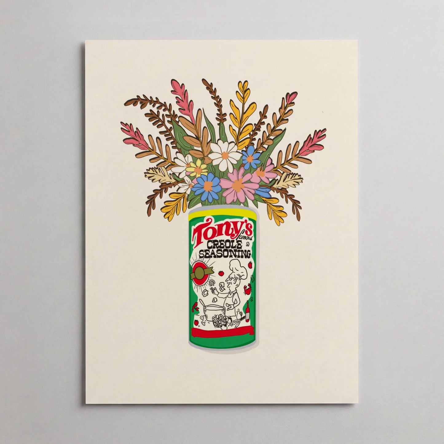 6 Print Bundle: Louisiana Food Icons Vases