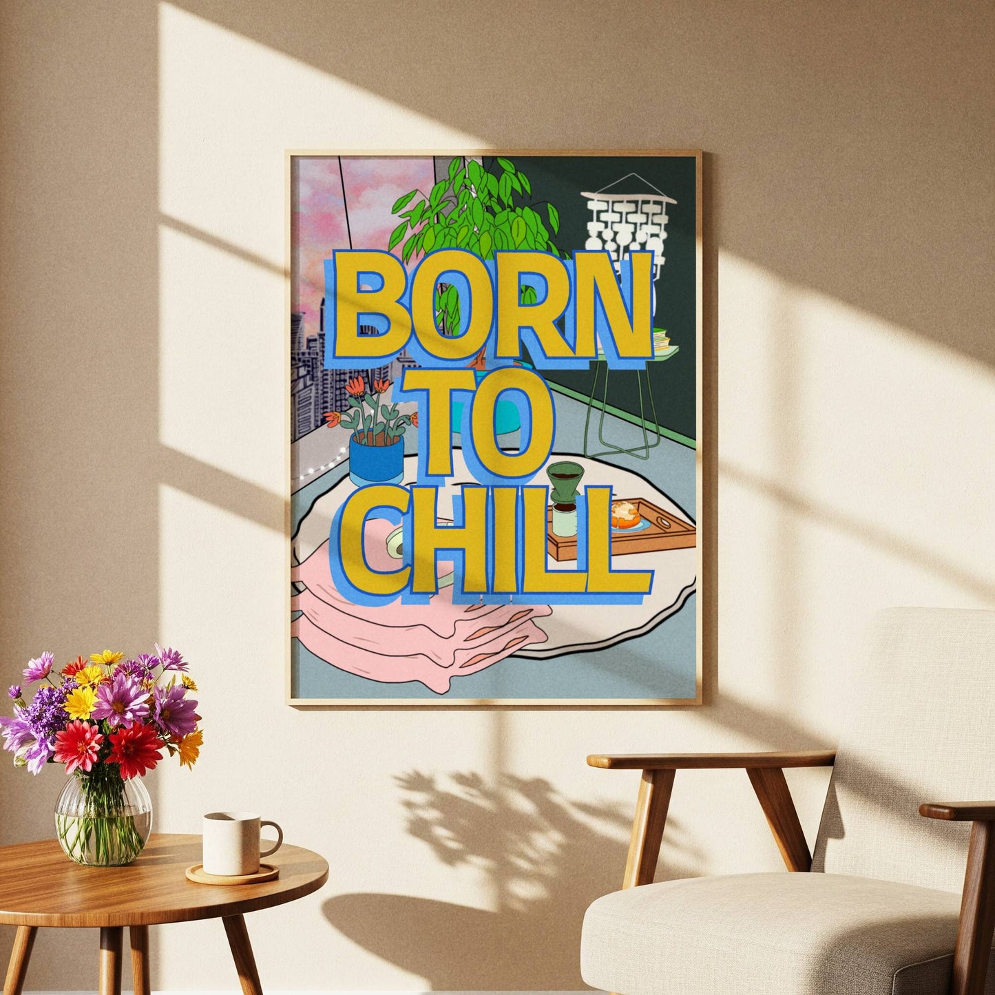 Born To Chill Art Print