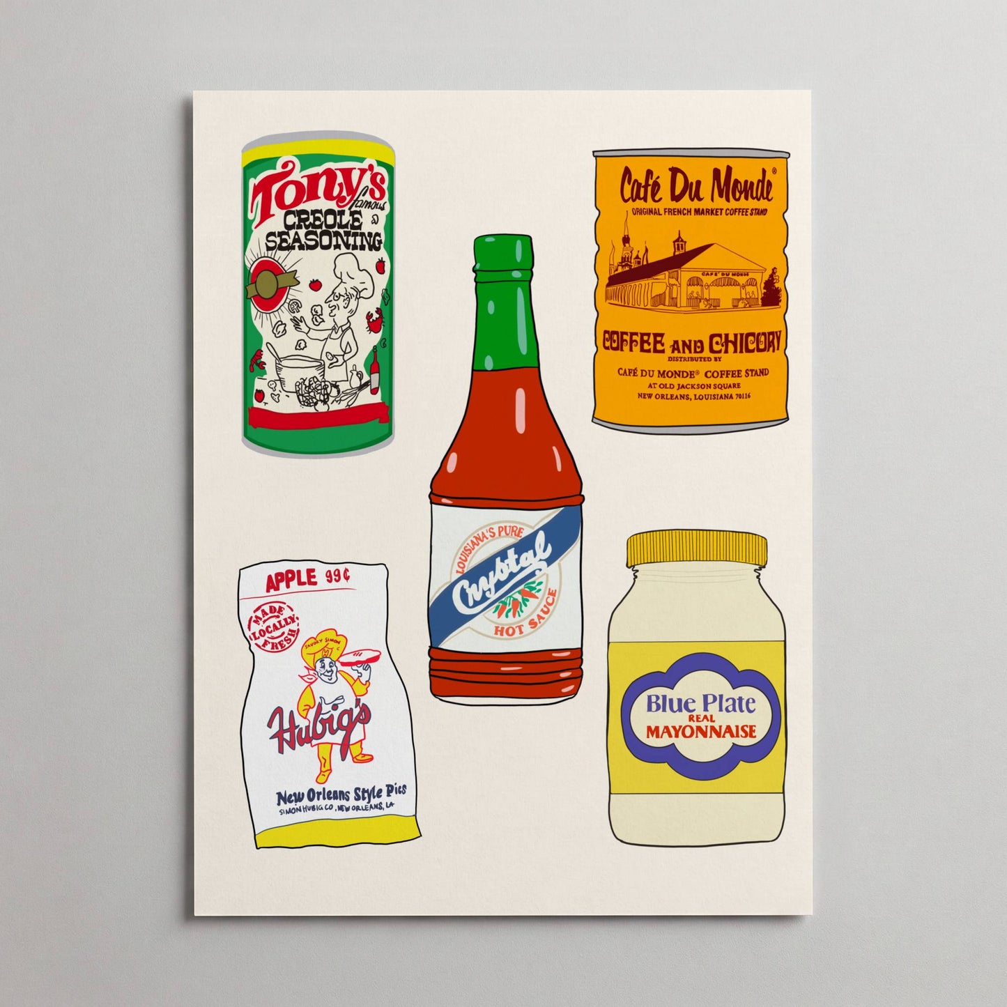 Louisiana Food Brands Print