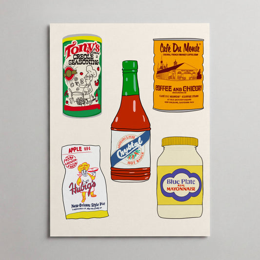 Louisiana Food Brands Print