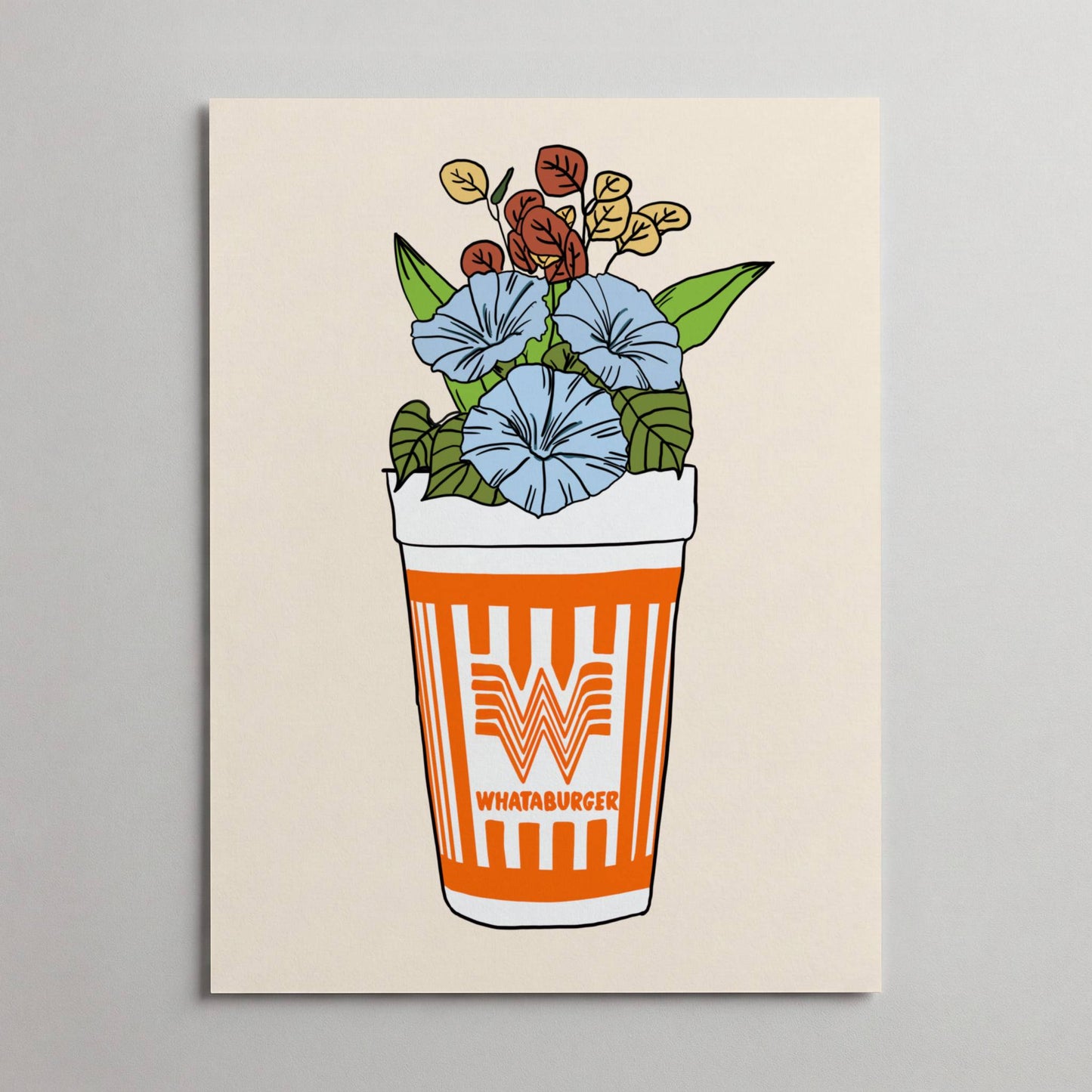 Whataburger Cup Vase Print