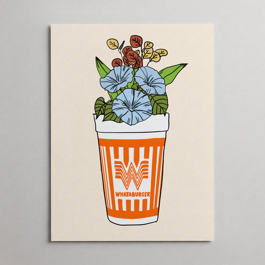 Whataburger Cup Vase Print