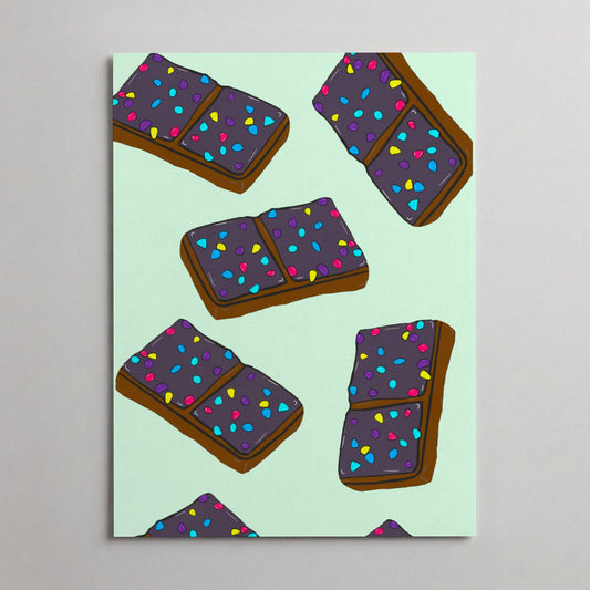 Cosmic Brownie Pattern Art Print