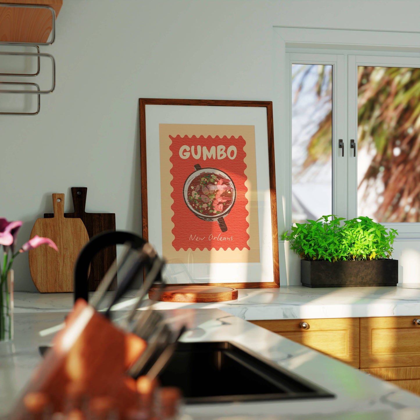 New Orleans Creole Gumbo Art Print