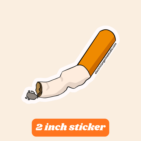 2" Vinyl Cigarette Sticker