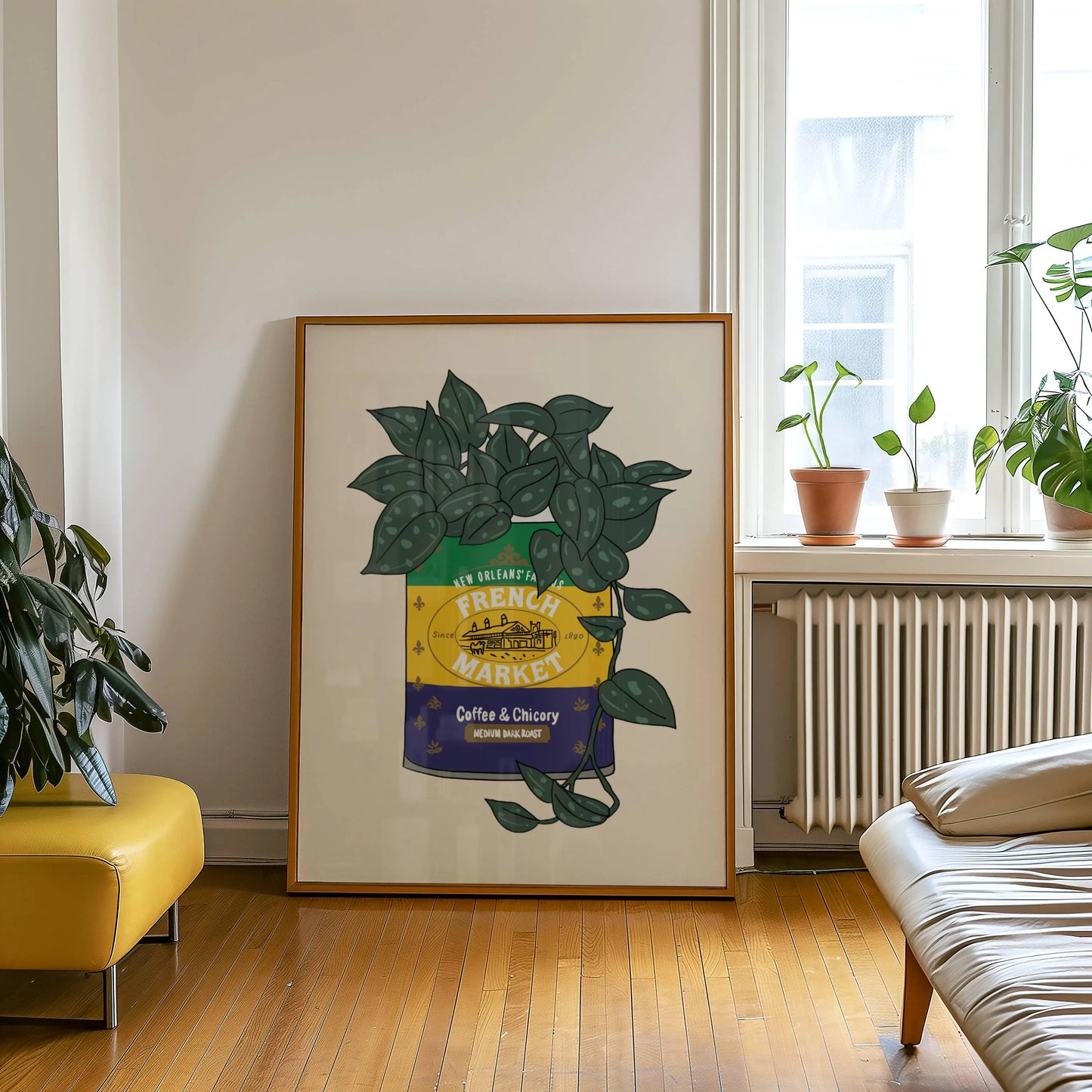 French Market Coffee Vase Print, Vine
