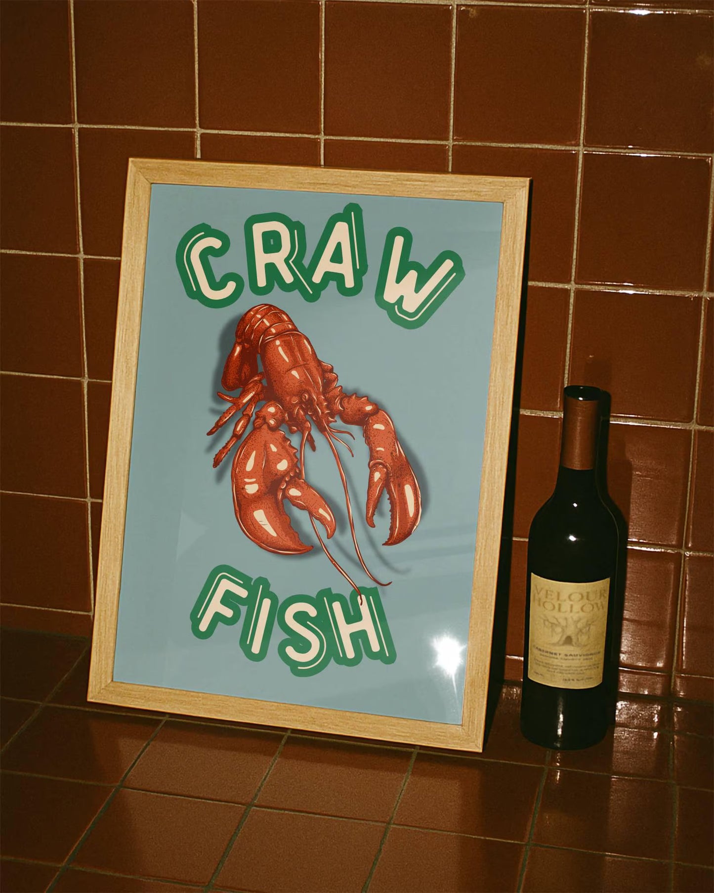 Crawfish Poster Art Print