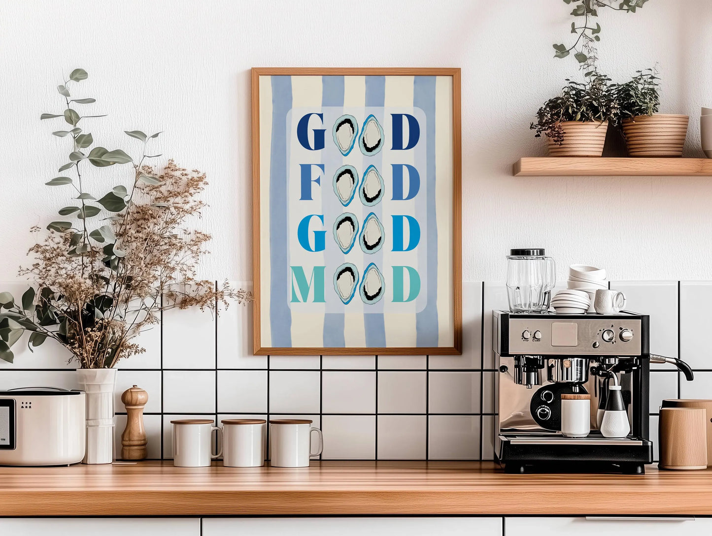 Good Food Good Mood Art Print