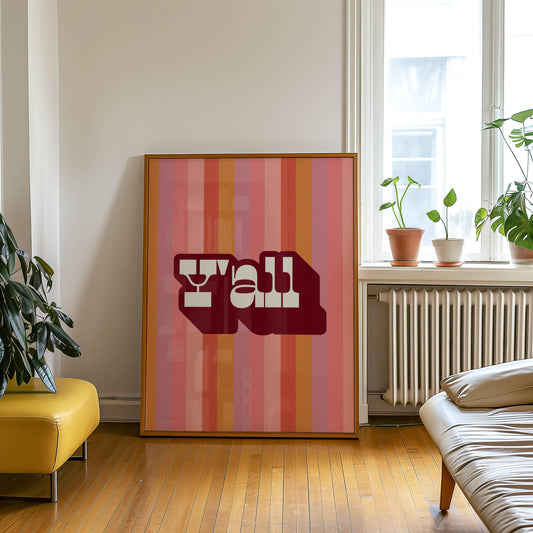 Y'all Art Print