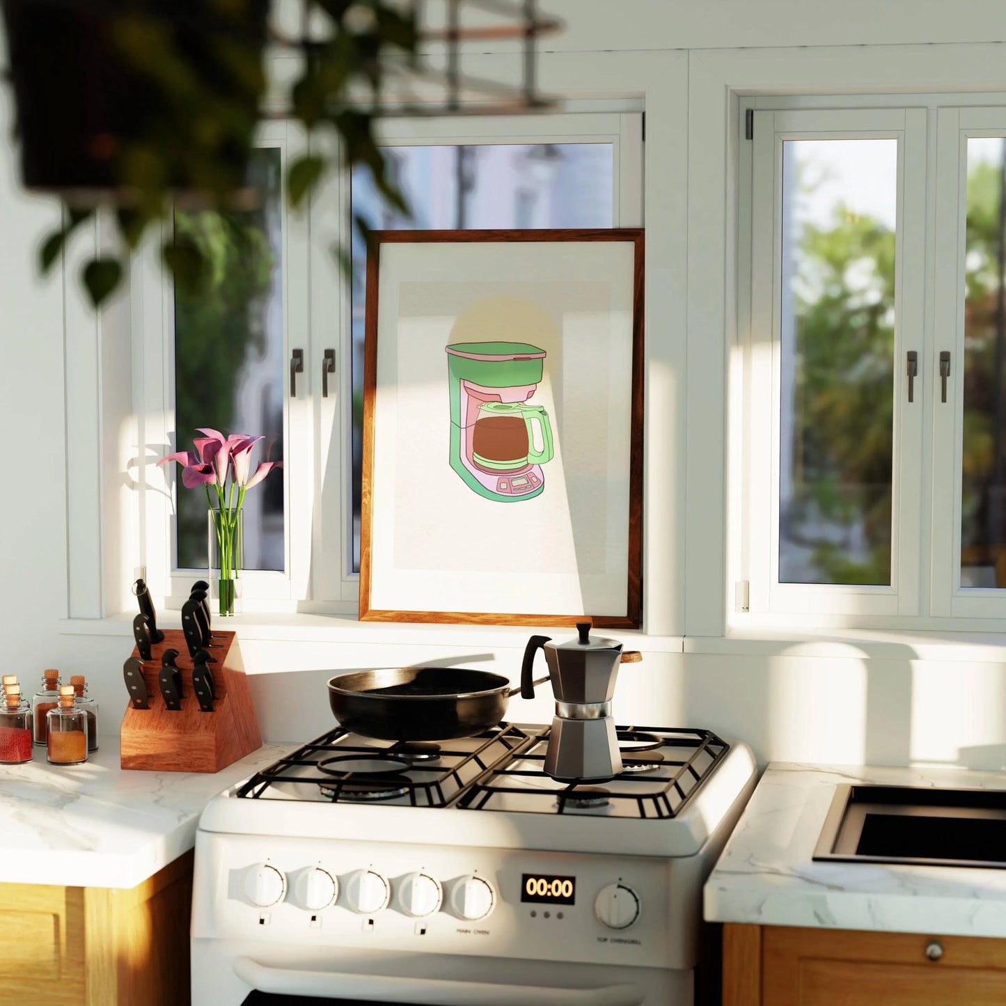 Drip Coffee Pot Art Print