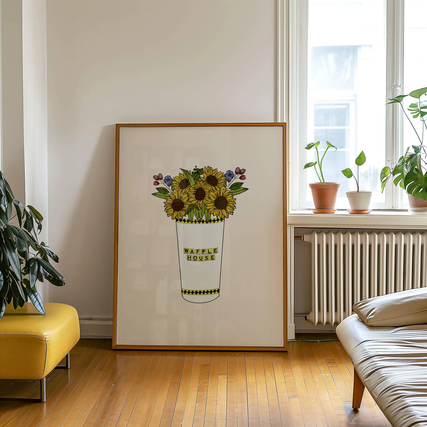 Waffle House Cup Vase Print