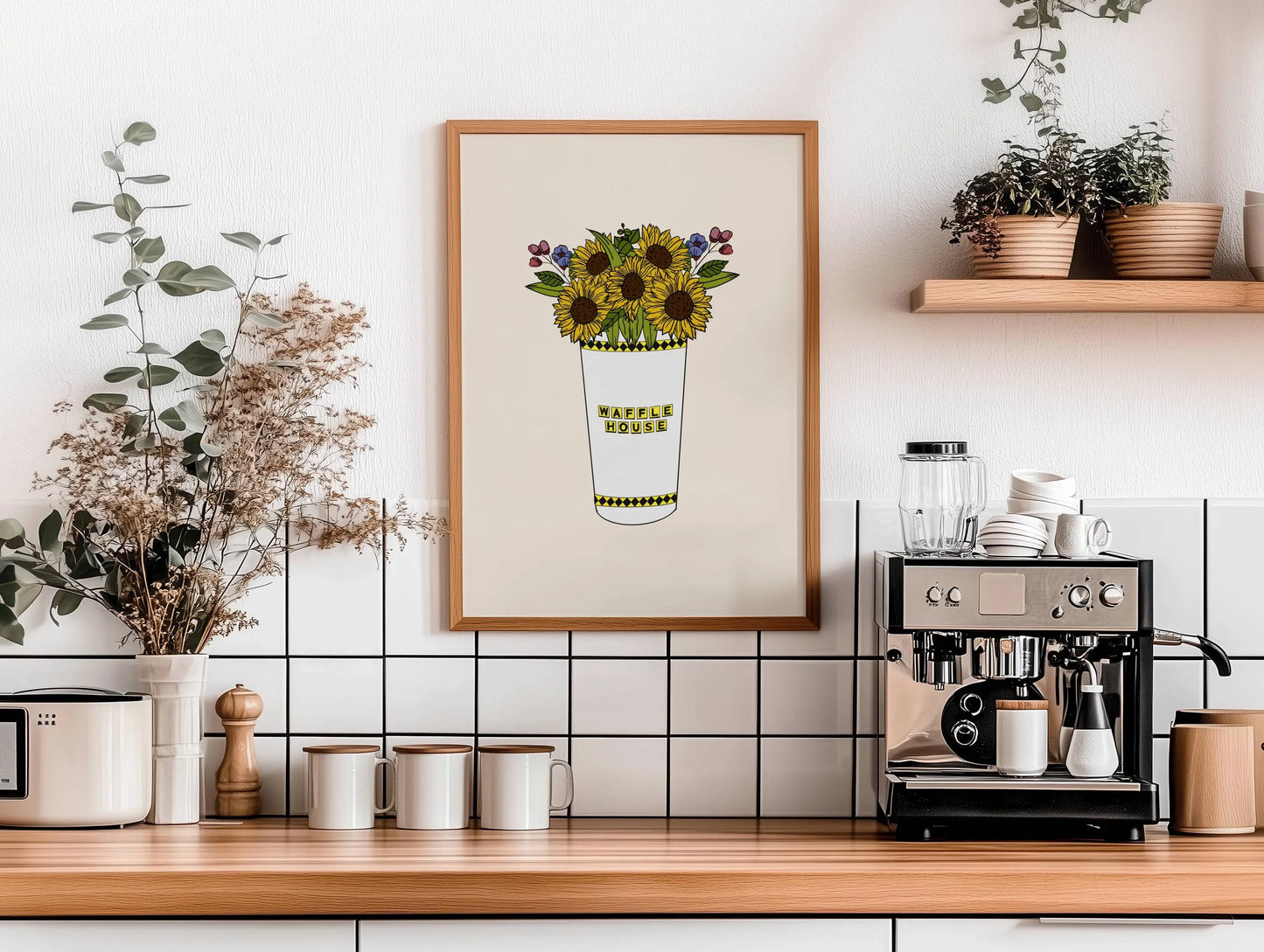 Waffle House Cup Vase Print