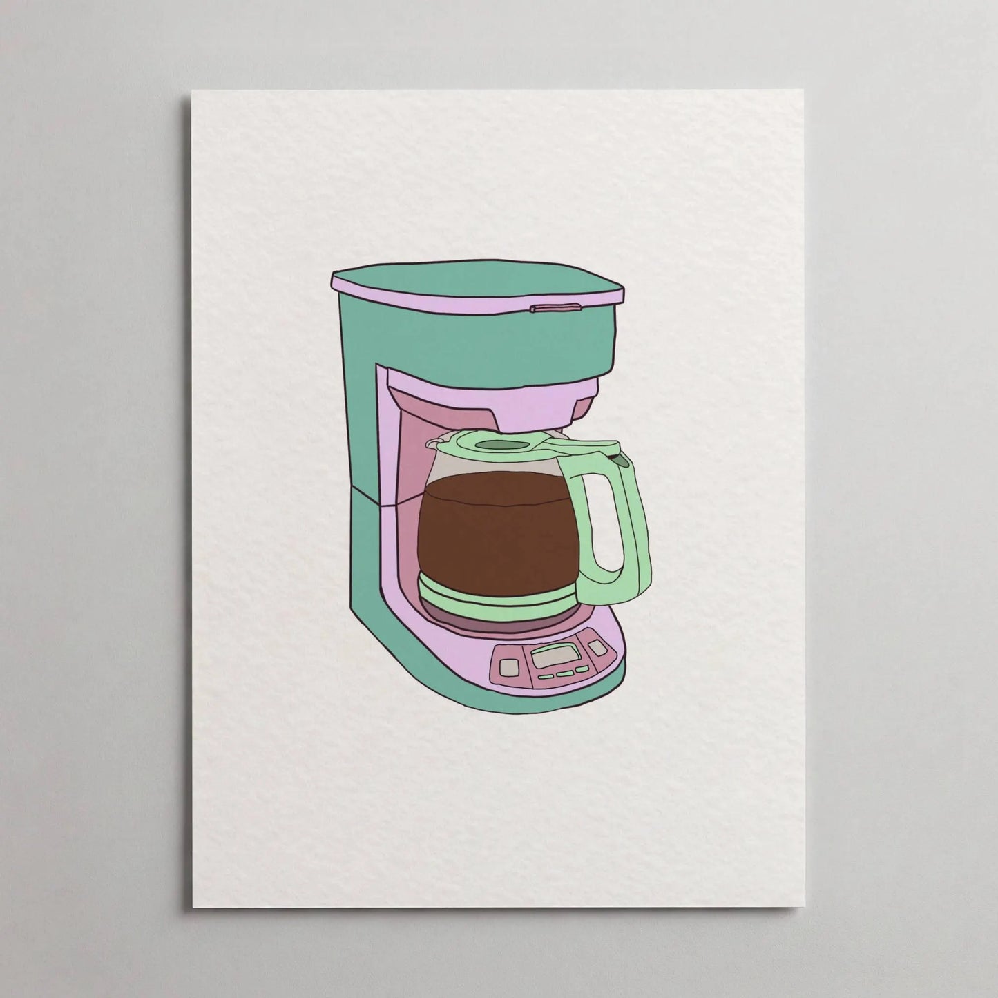 Drip Coffee Pot Art Print