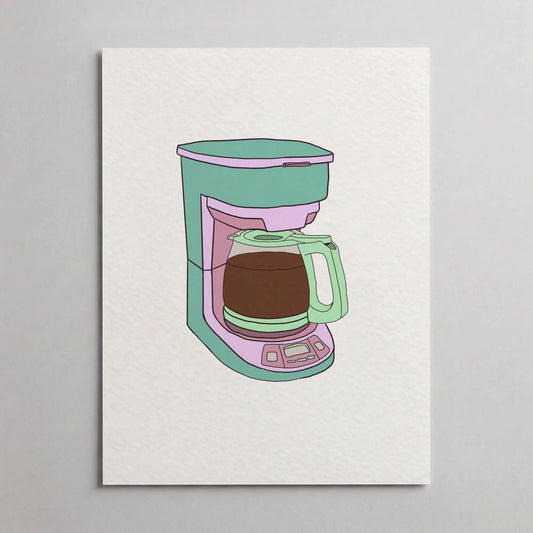 Drip Coffee Pot Art Print