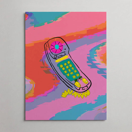 Clear 90s Phone Art Print