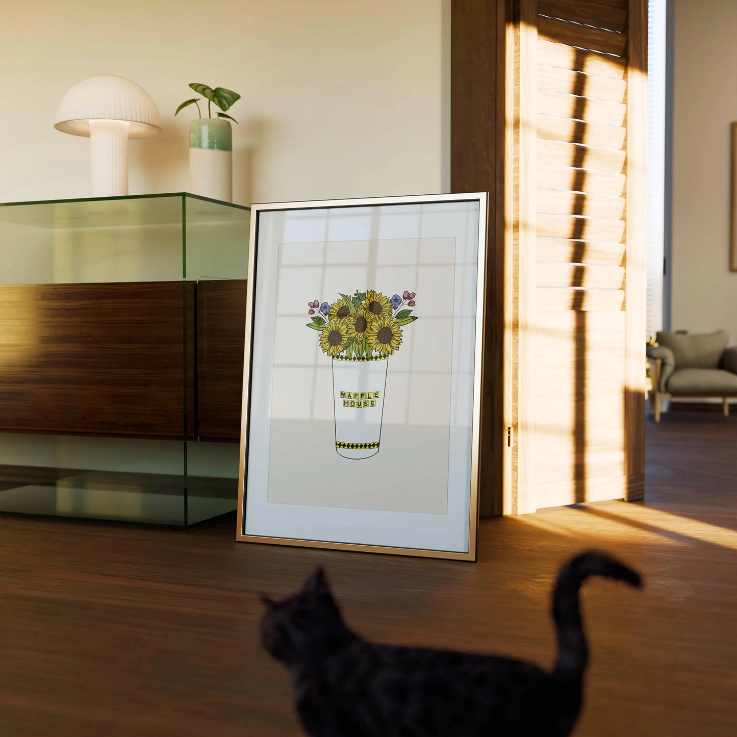 Waffle House Cup Vase Print