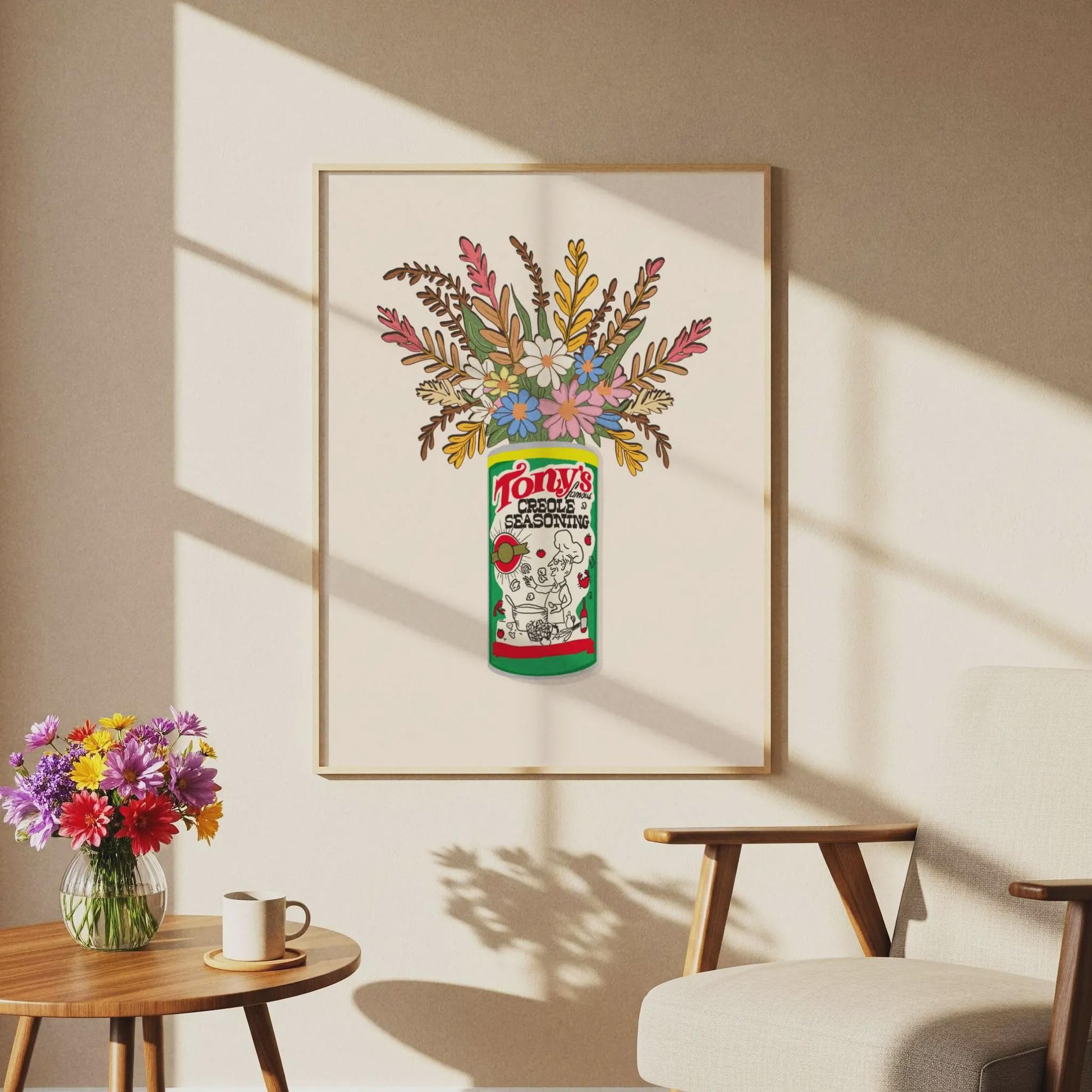 Louisiana Cajun Seasoning Giclee Art Print: Louisiana Kitchen Decor