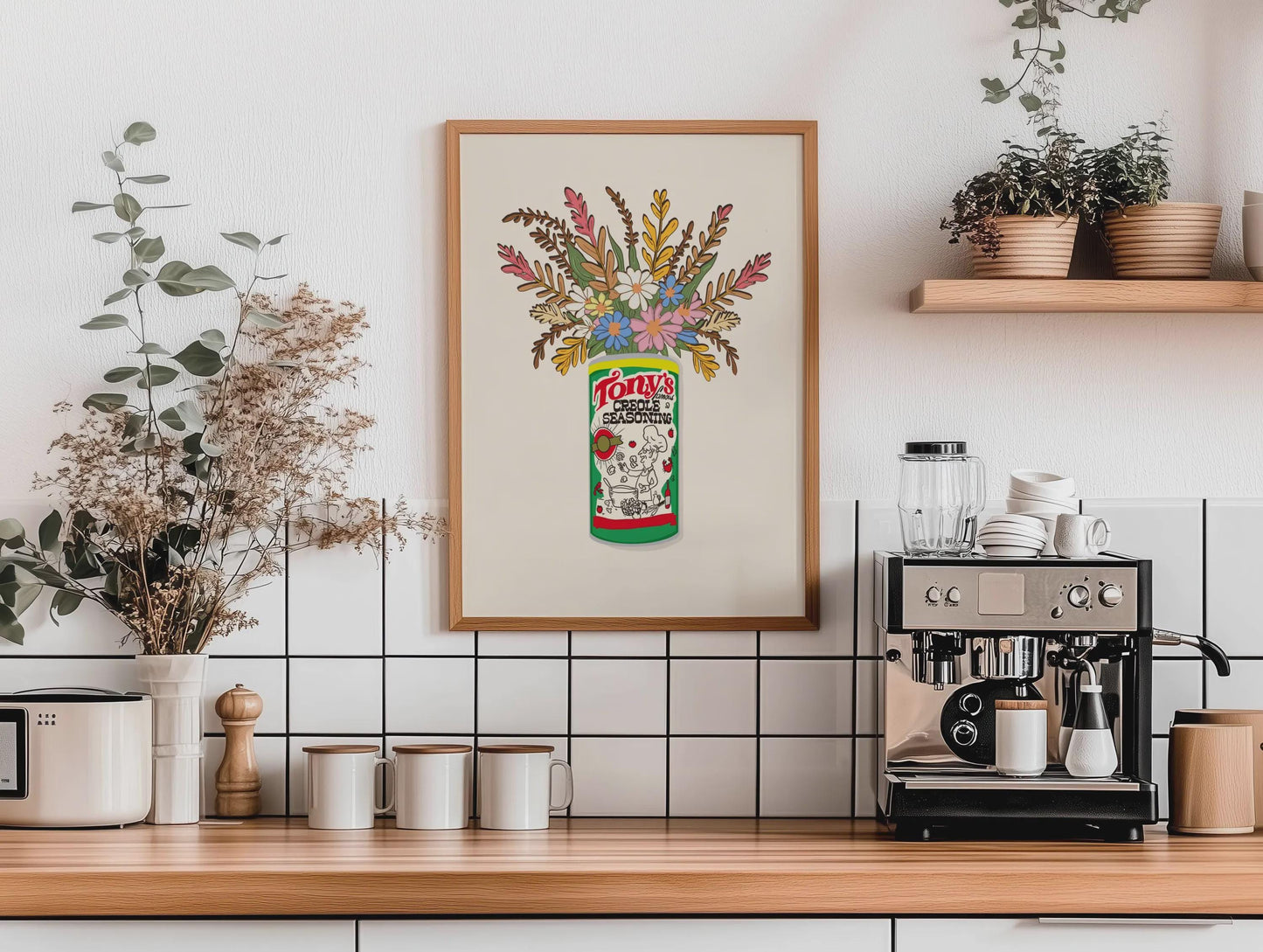 Louisiana Cajun Seasoning Giclee Art Print: Louisiana Kitchen Decor