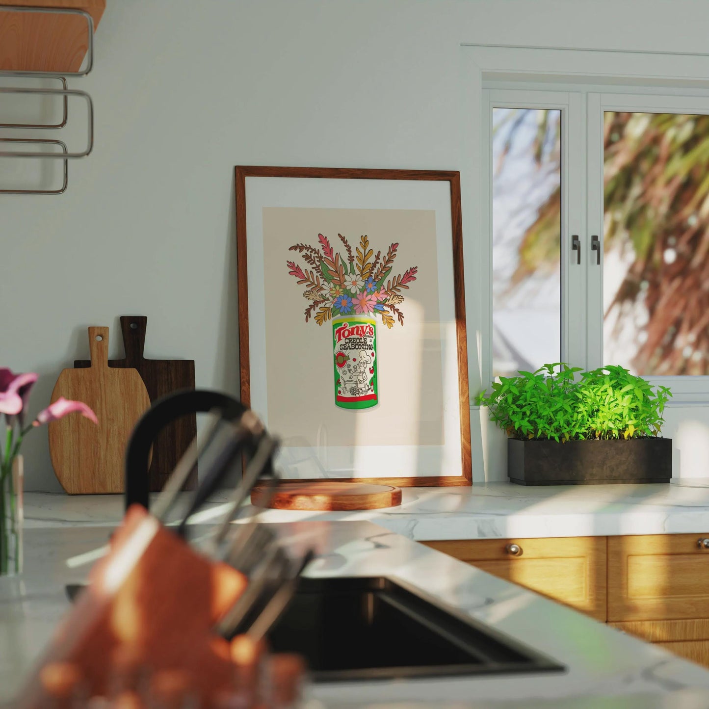 Louisiana Cajun Seasoning Giclee Art Print: Louisiana Kitchen Decor
