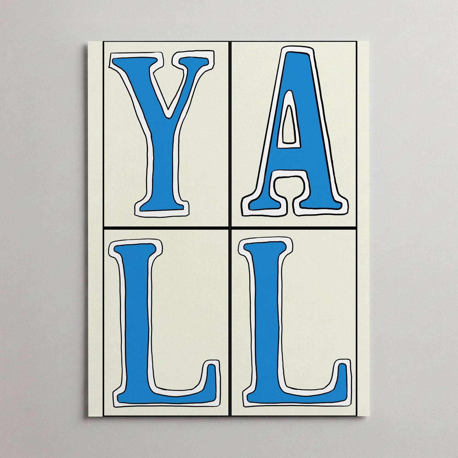 New Orleans Street Tiles "Y'all" Giclee Art Print: Louisiana Kitchen Decor