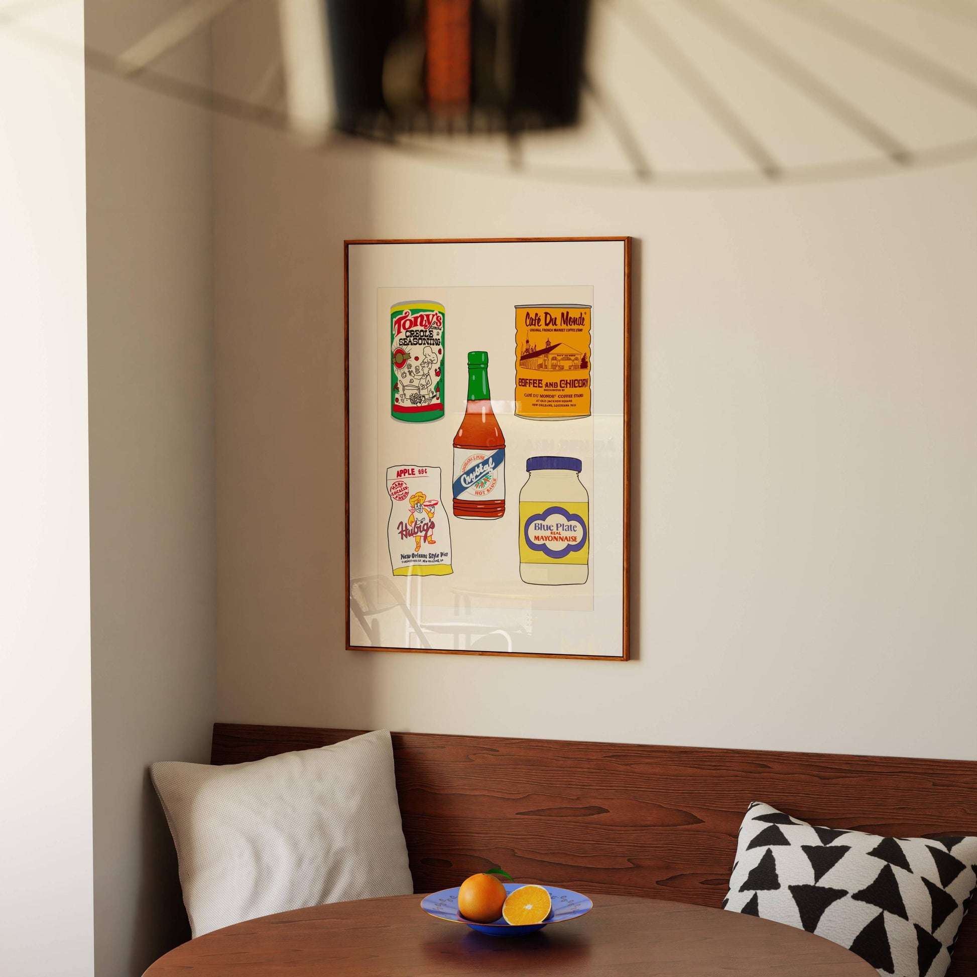 New Orleans Food Giclee Art Print Made in Louisiana Icons I: Louisiana Kitchen Decor