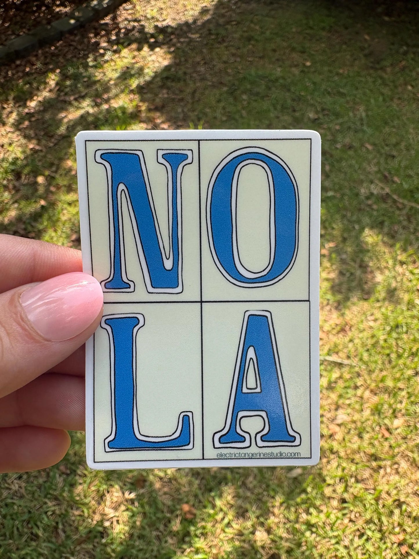 NOLA Street Tiles 3" Vinyl Sticker (Copy)